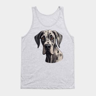 Great Dane Face Tank Top